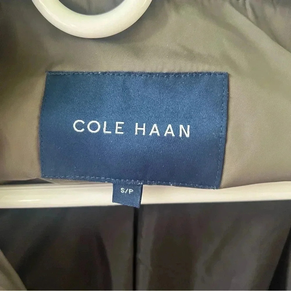 Cole Haan Olive‎ Green Quilted Winter Jacket Women’s Size Small - Picture 9 of 12